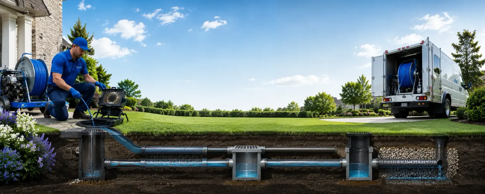 Outdoor drain cleaning information for Keota, OK